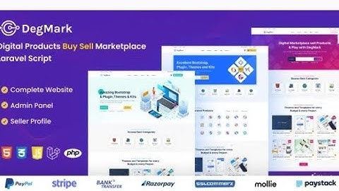 Aplikasi Digital Products Buy Sell Marketplace Laravel Script