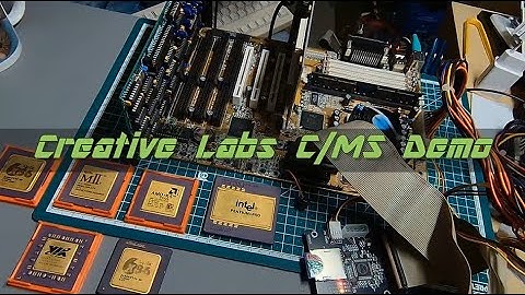Creative Music System Demo on Snarkbarker Soundblaster 1.0 replica