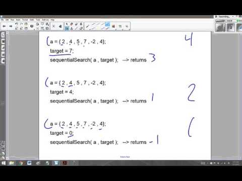 Sequential Search Notes   Run Through