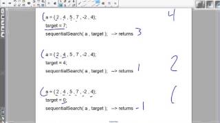 Sequential Search Notes   Run Through