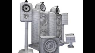 BaW 800 sound system 3D model from CGTrader.com