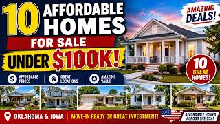 10 Affordable Homes for Sale Under $100K in Oklahoma & Iowa  Amazing Deals!