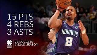Dennis Smith Jr 15 pts 4 rebs 3 asts vs Nuggets 22/23 season