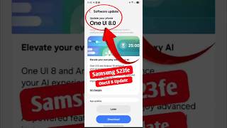 Samsung S23 Fe Receives One Ui 8 Update in India