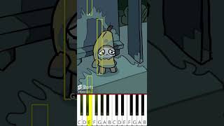 Happy to Sad Meme (@raredoodle) Banana cat accident - Octave Piano Tutorial Pianomonk