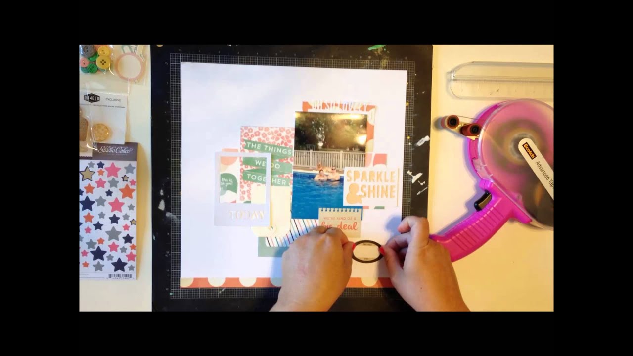 Scrapbook Process Video: Just the Girls, Scraptastic Kit Club Classy Girls (August 2013)