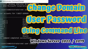 Change a Domain User Password Using The Command Line | Windows Server 2019 / 2022 #doit_mostafa