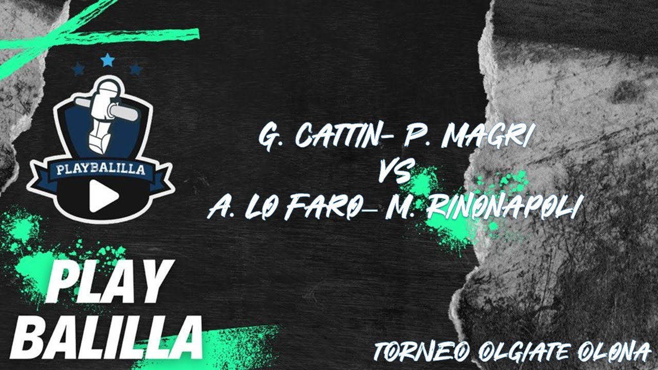 G. Cattin- P. Magri VS A. Lo Faro- M. Rinonapoli Torneo Olgiate Olona