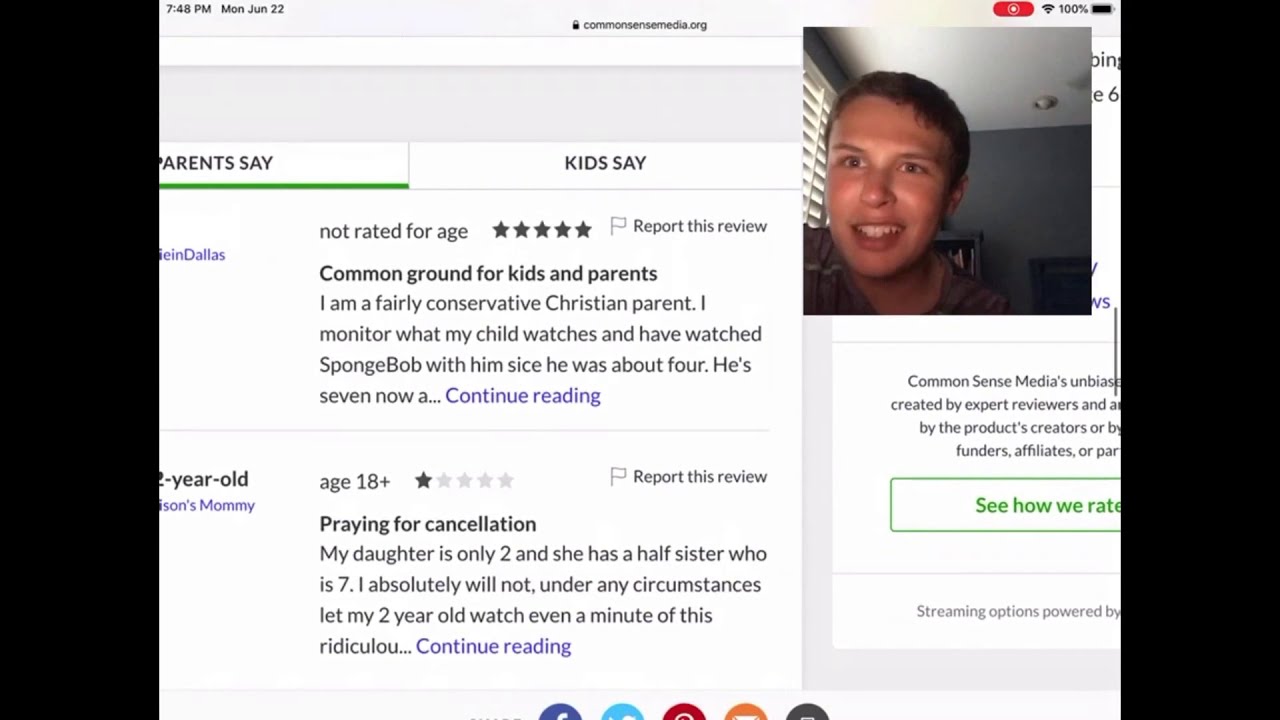 Common Sense Media site Review YouTube