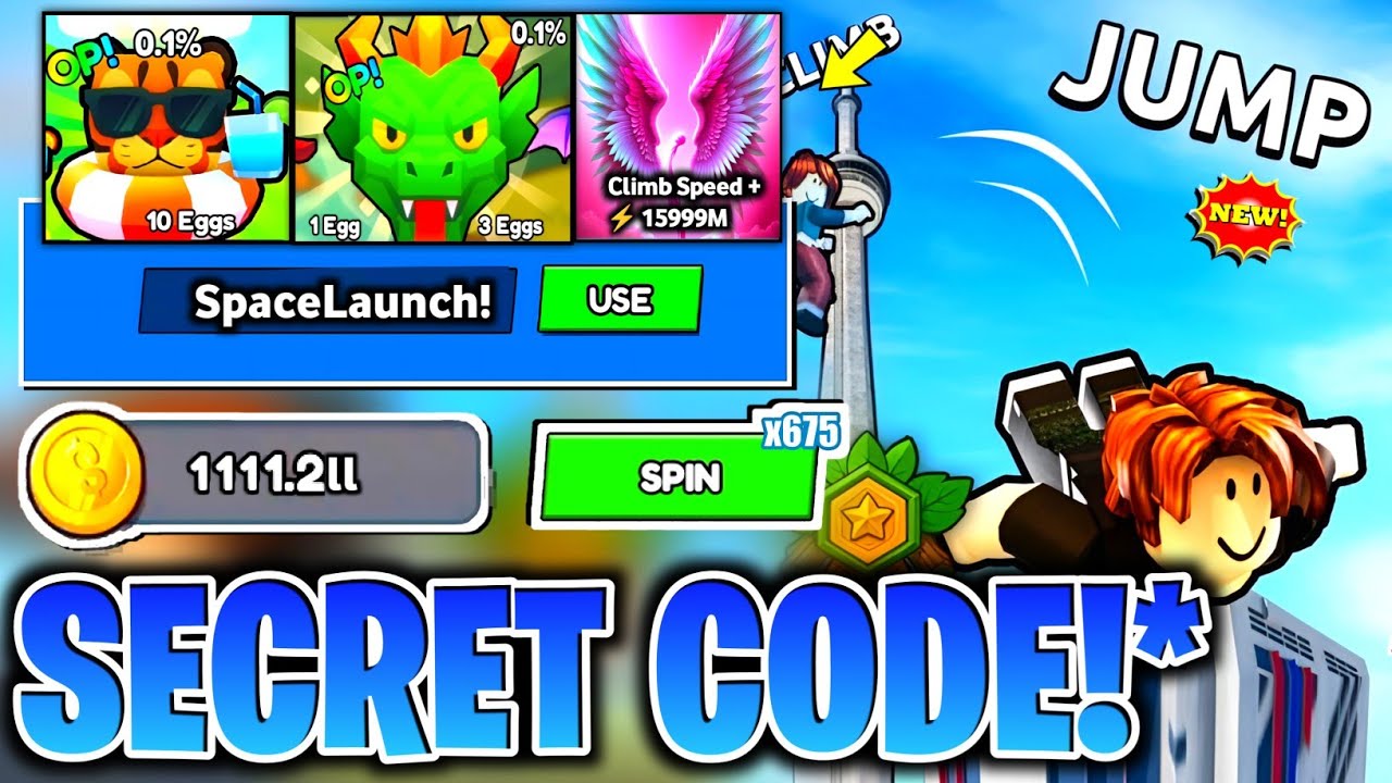 Jump Lmc Code ⚠️New Map 13!💥CODE!⚠️ CLIMB AND JUMP TOWER ROBLOX CODES 2025 - CLIMB ...