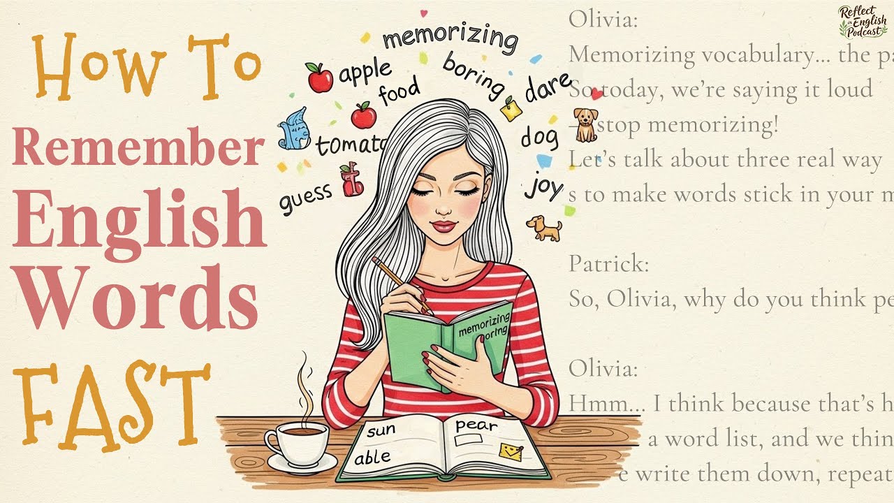 Подкаст «Медленный английский» | Улучшайте навыки аудирования | Как запоминать английские слова о...