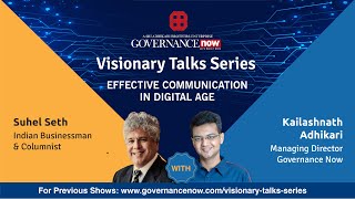 Visionary Talk: Suhel Seth, Businessman & Columnist with Kailashnath Adhikari