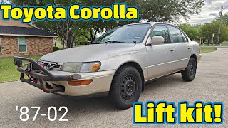 Corolla lift kit!