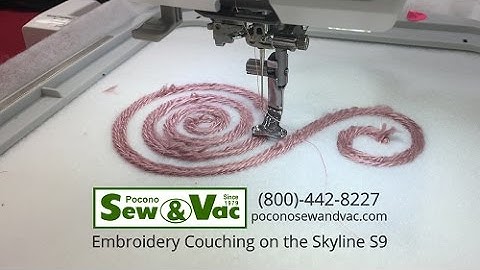 PSV Embroidery Tip 2:  Embroidery Couching Foot