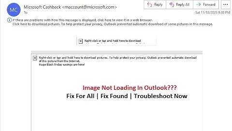 Outlook images not showing in emails FIX Troubleshooting