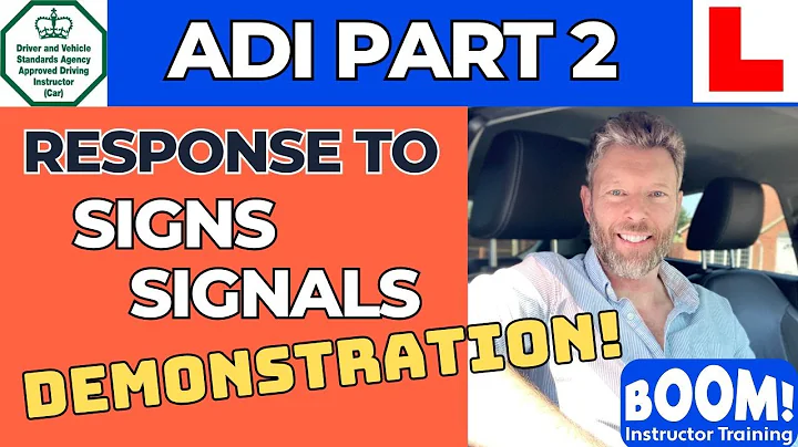 PDI tutorial: How to respond to signs/signals (Part 2 test advice)