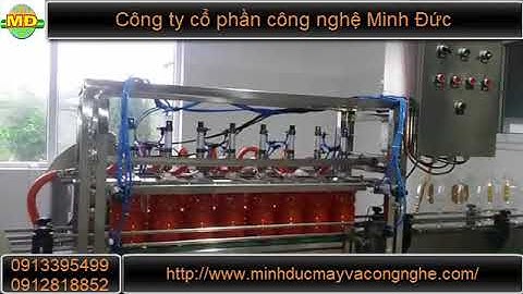 Máy chiết chai tương ớt giá rẻ Minh Đức