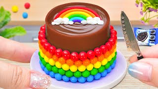 Tasty Rainbow Chocolate Cake Best Recipes 🌈 Perfect Miniature Cake Tutorial For Mini Cake Baking 💖