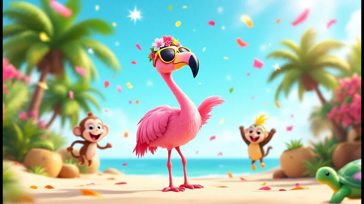 Kids Dance Song: Fafa’s Tropical Dance Party 🌴| Fun Flamingo Song for Kids | Muki Kids Song