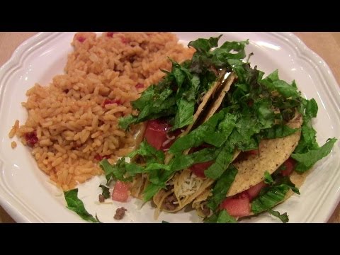 Quick & Easy Beef Tacos w/Spanish Rice