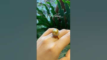 Nhẫn Vàng Vàng 10k Đẳng Cấp Với Hạt Châu Southsea VIP Đến Từ Úc