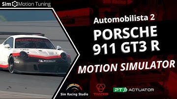 Automobilista 2: Porsche 911 GT3 R / Sim Racing Studio / PT Actuator 6DOF Motion Simulator