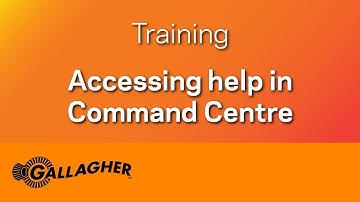 Top Tip 1 | Accessing help in Command Centre