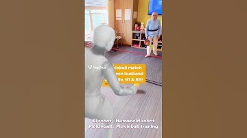 AI Robot in Exciting pickleball training ,improve pickleball skills#ai robot#humanoid robot#shorts#