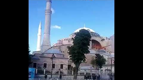 First azaan at Hagia sophia after 85 years