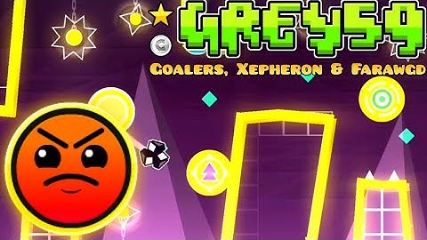"Grey59" by Goalers, Xepheron & FarawGD (ALL COINS) - Geometry Dash 2.207