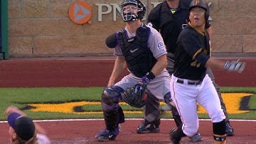 COL@PIT: Kang plates Cutch with bloop single to right