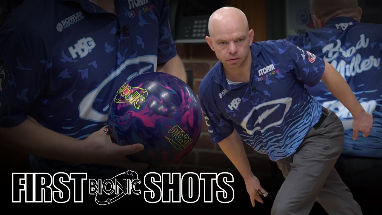 Первые 10 бросков Брэда Миллера боулинговым шаром Storm Bionic