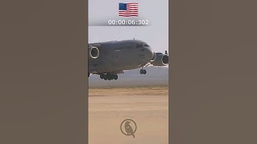 C-17 Globemaster III Landing On A Dirt Runway