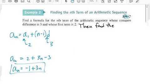 nth term arithmetic 11.2 ex2