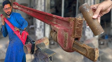 How To Repair A Heavy Duty Rusty Wrench | Fixing a RUSTY PIPE WRENCH | Adjustable Wrench Restoration