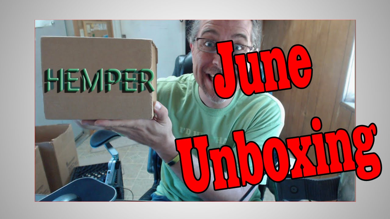 Hemper Box June UNBOXING use COUPON CODE SOUNDRONE420 YouTube