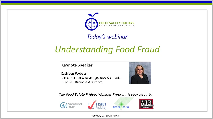 Understanding Food Fraud