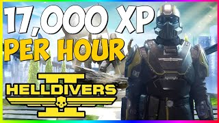 *SOLO* The FASTEST Way To Level Up In HELLDIVERS 2 | Make 17,000XP Per Hour! NON Glitch