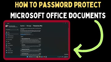 How to Password Protect Microsoft Office Documents in Windows 11