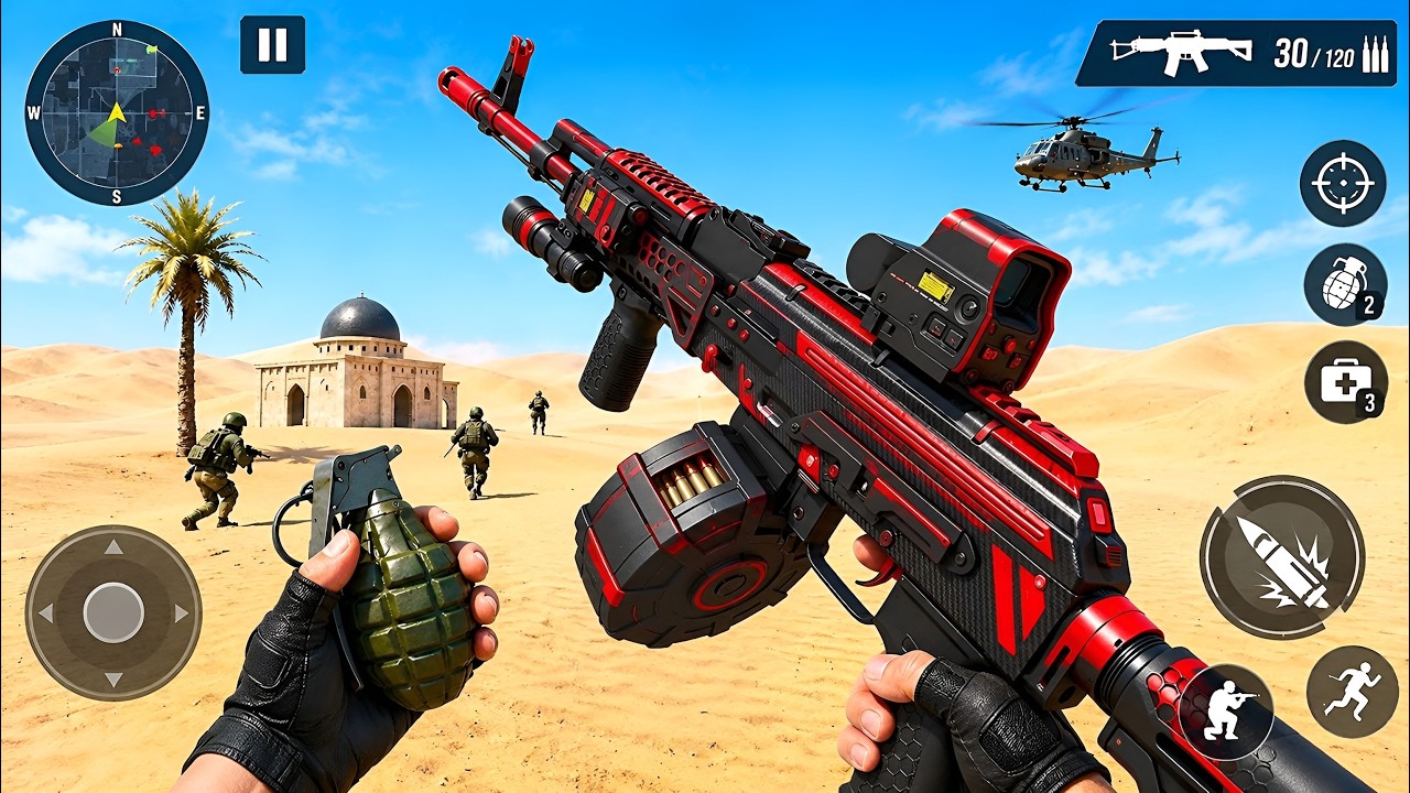 Commandis Gameplay FPS Commando Shooting Game - Gun Shooter Game - Android Gameplay - YouTube