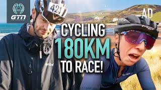 We Bikepacked 180km To A Triathlon AND BACK | This Was BRUTAL!