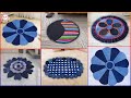 DIY #JeansDoormatDesign || Reuse Old Clothes || Jeans Doormat Making at Home