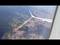 ✈️ Aproximação e Pouso no Aeroporto de Guarulhos. Serra da Cantareira e SP com tempo aberto!