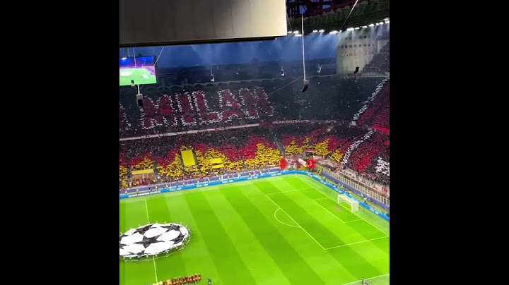 AC Milan with a beautiful tifo vs Inter semi finals CL