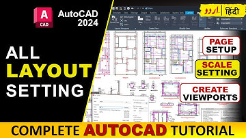 AutoCAD Layout Tutorial | Page Setup in Layout and Scale Setting
