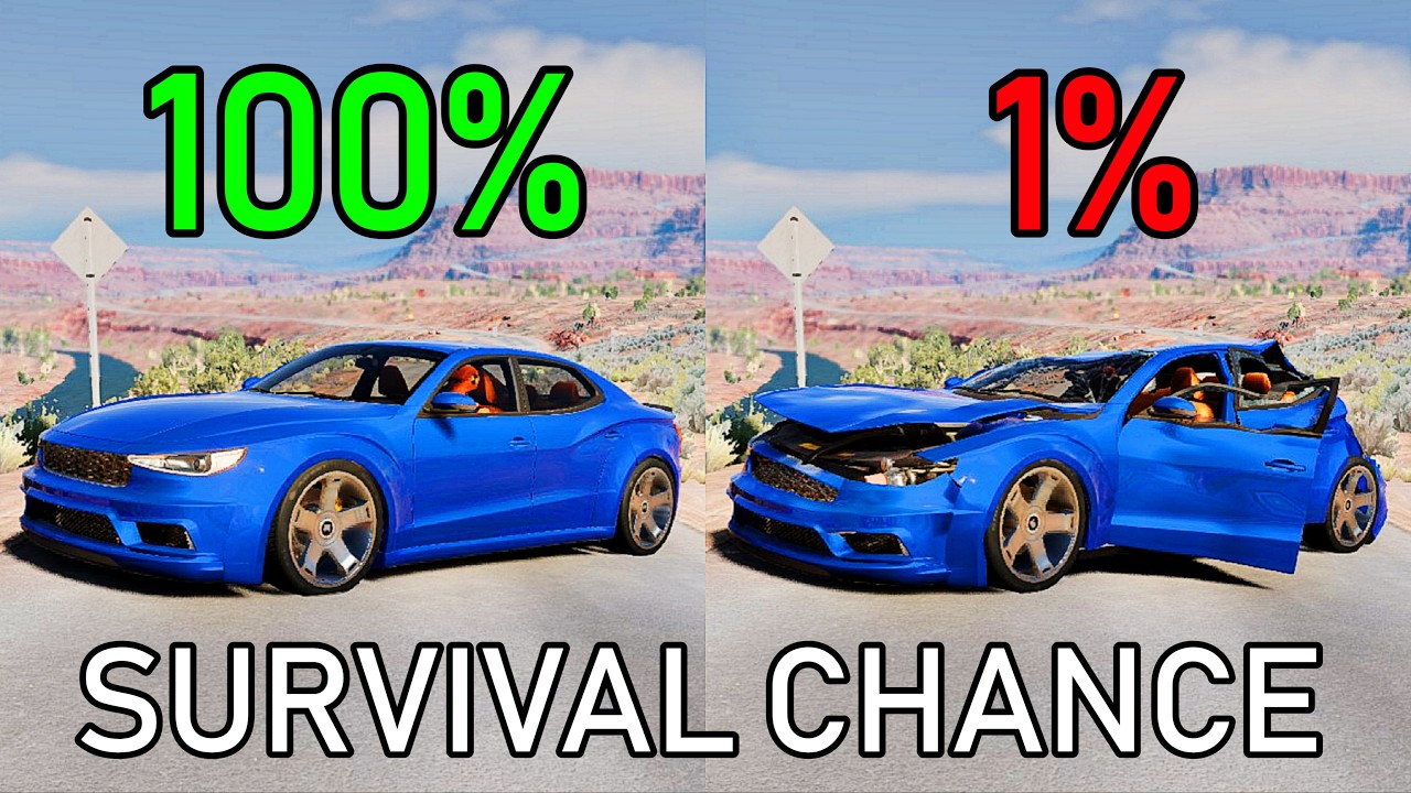 Realistic Survival Chance Crashes #2 | BeamNG.drive