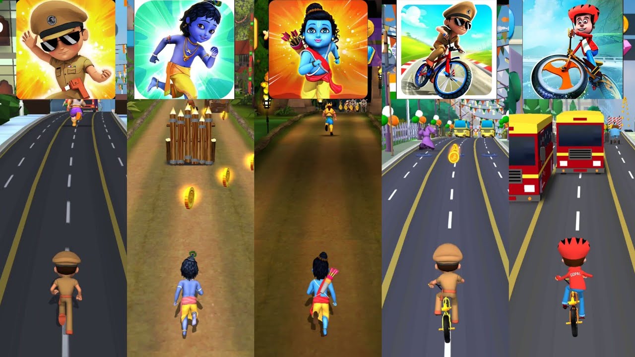 Little Singham 🆚 Little Krishna 🆚 Little Ram 🆚 Little Singham Cycle Race 🆚 Golmaal Jr