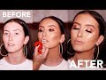 DATE NIGHT GLAM ON MY BESTIE! Using My FAV PRODUCTS! | Rachel Leary AD