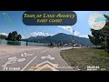 Tour du lac dannecy annecy lake tour  rive est 4k juillet 2023