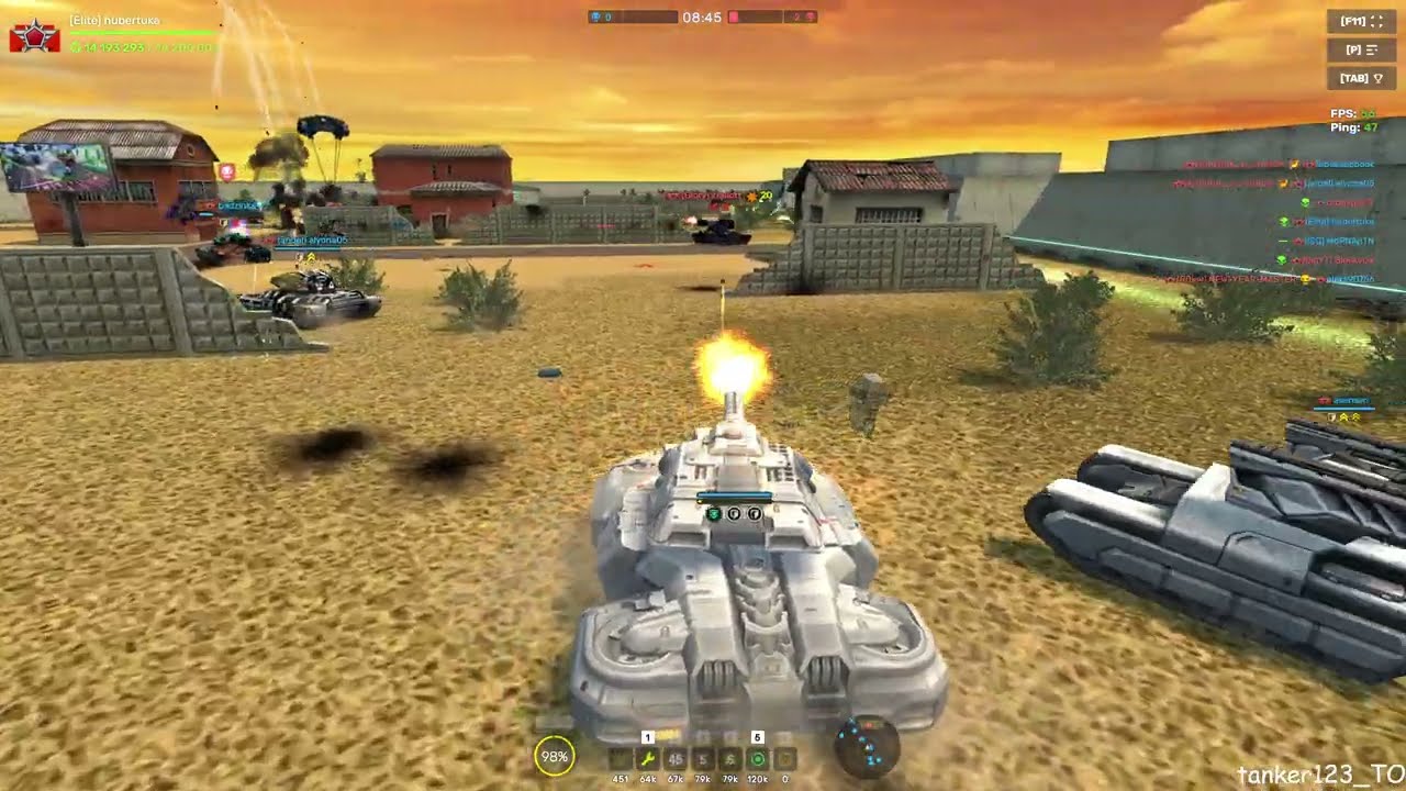 Tanki Online Thunder Ultra Skin Adaptive Reload Augment and Ares gameplay no commentary